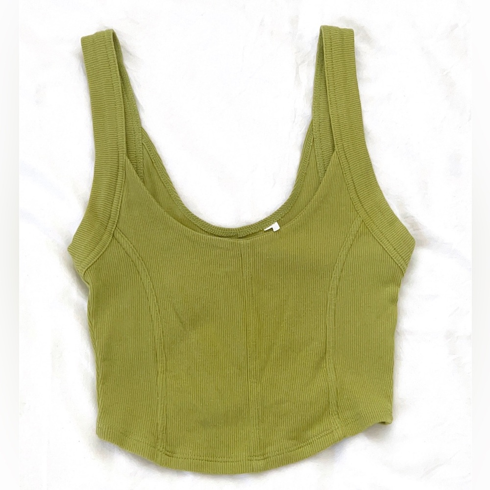 Green Pacsun corset-style tank top size small